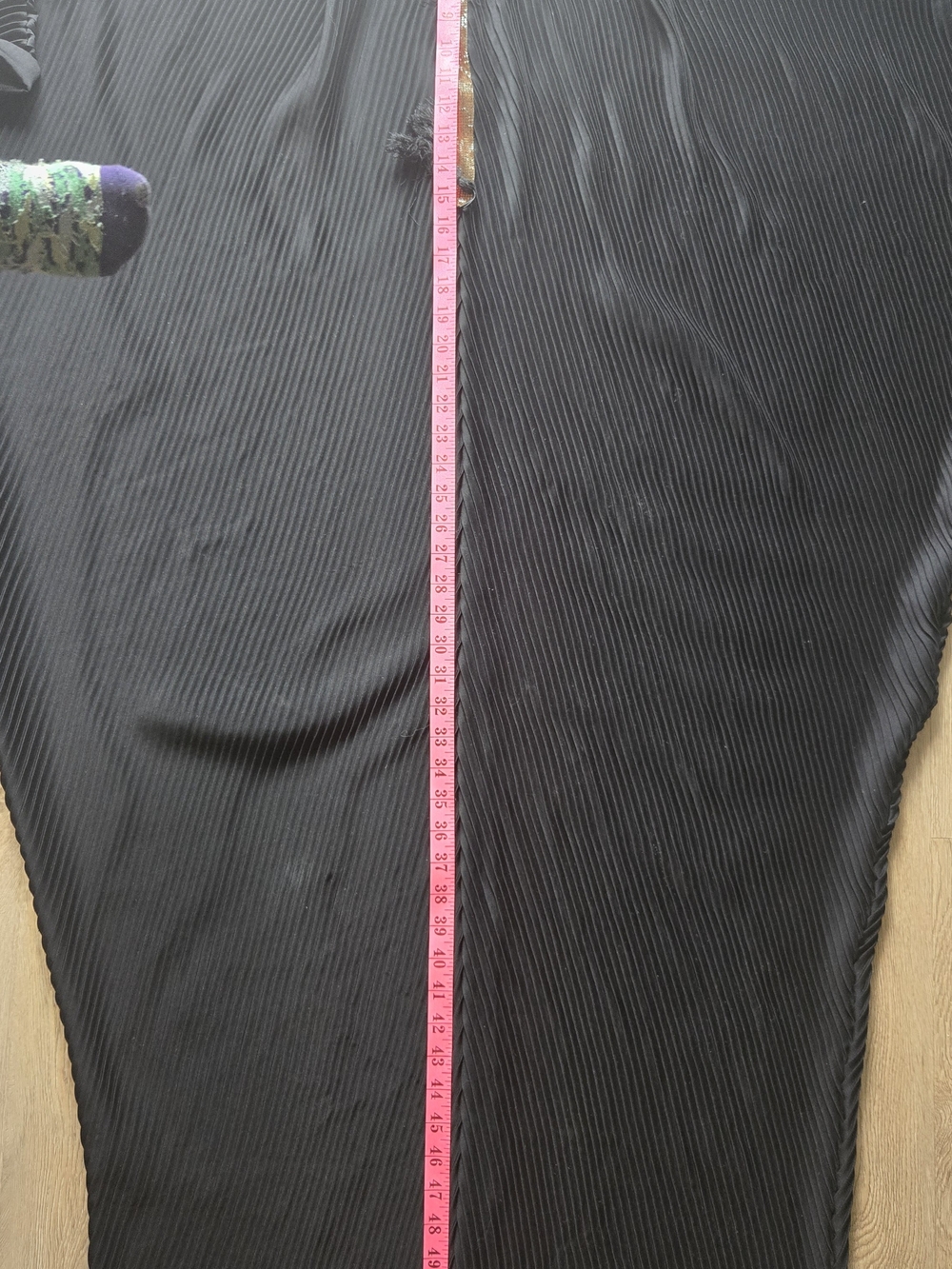 Women's Black Ribbed Abaya
